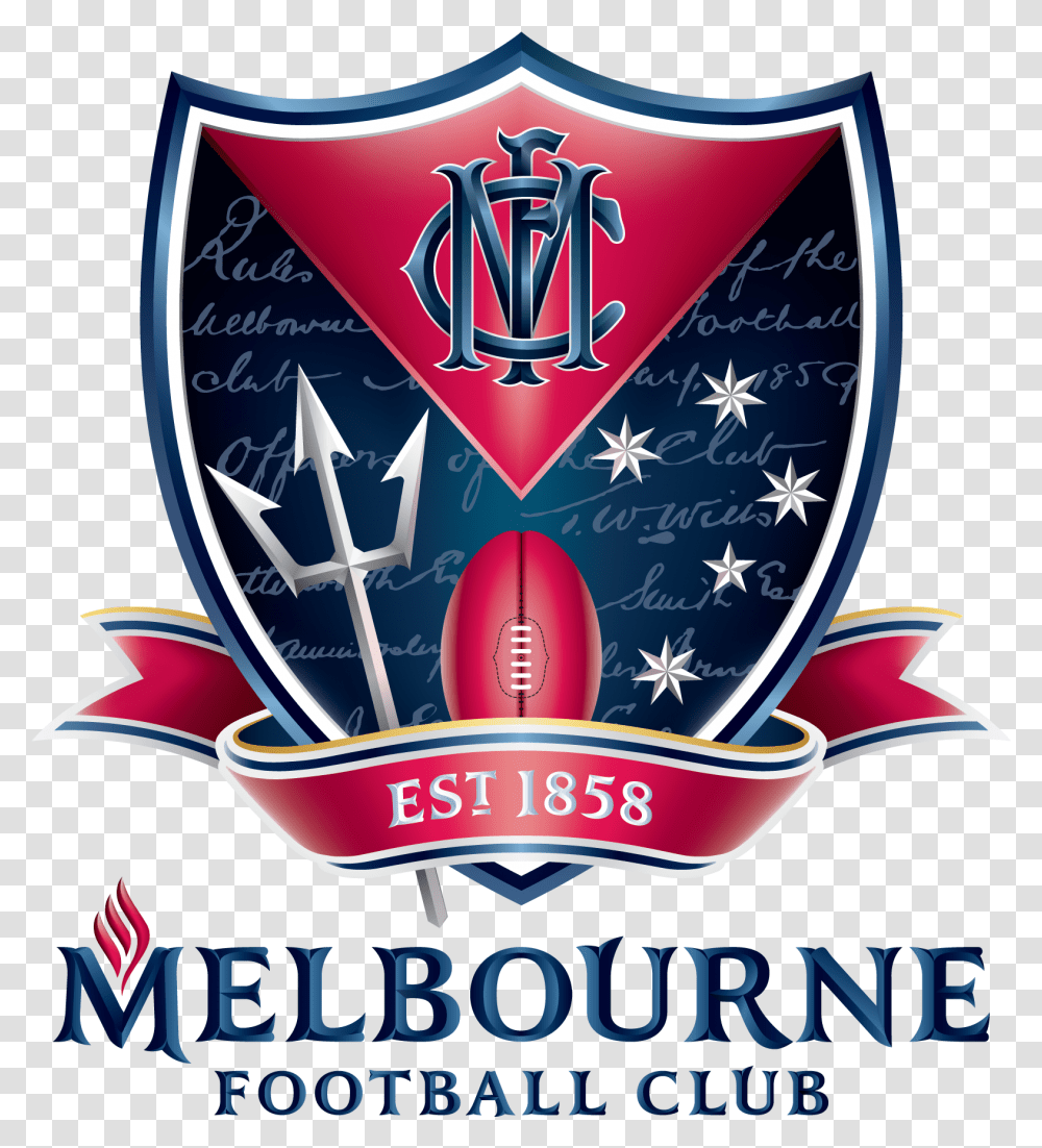 Demons Melbourne Demons Logo Melbourne Football Melbourne Football Club Logos, Symbol, Emblem, Poster, Advertisement Transparent Png