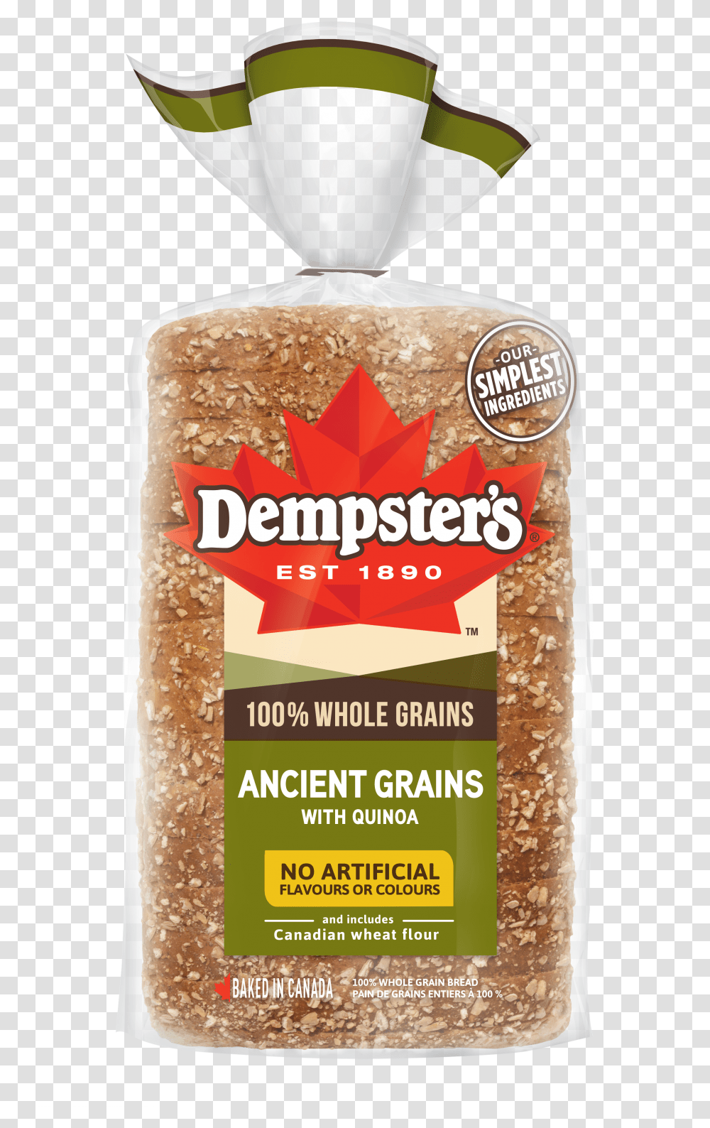 Dempster S 100 Whole Grains Ancient Grains With Quinoa Dempsters Ancient Grain Bread Transparent Png