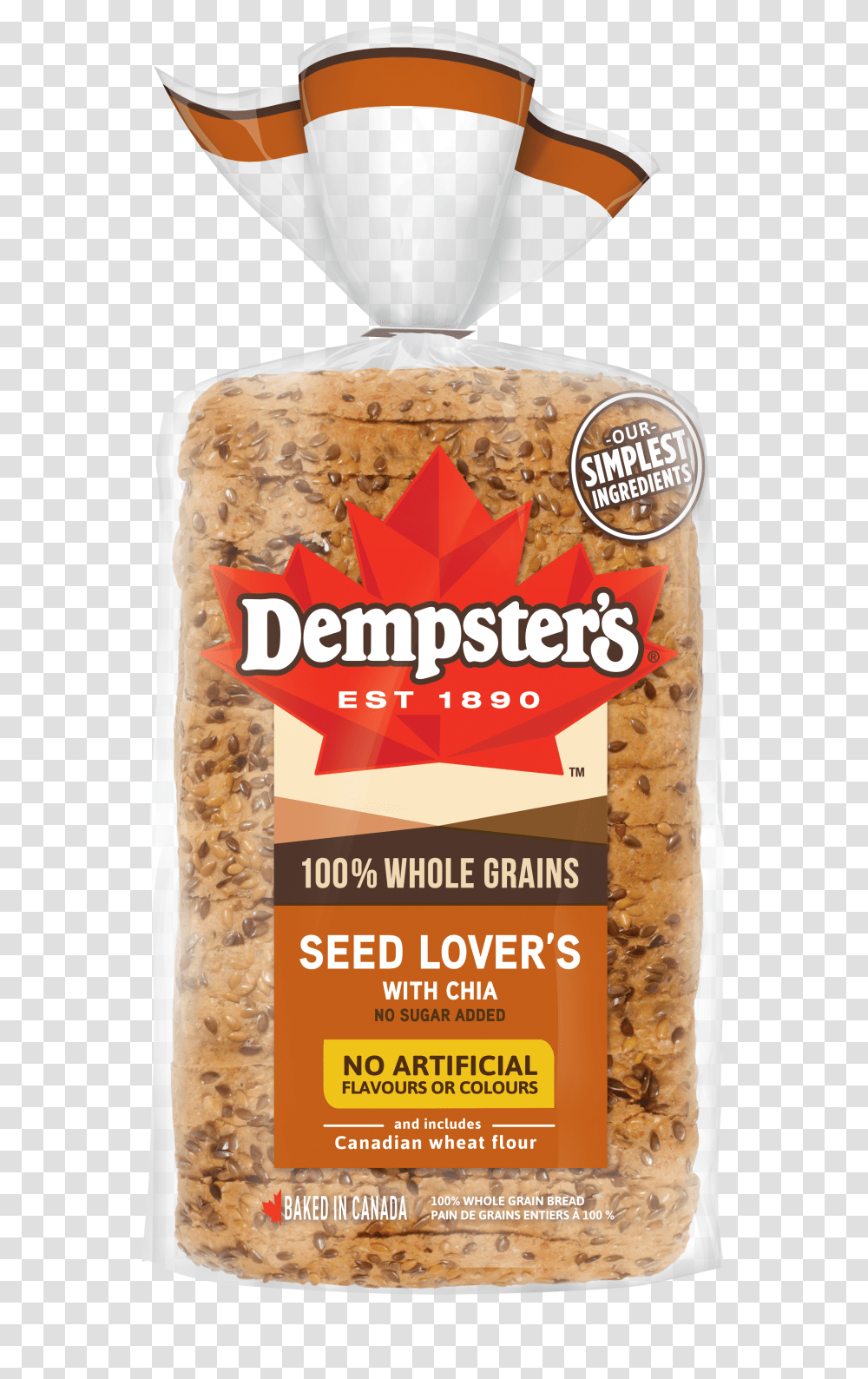 Dempster S 100 Whole Grains Seed Lover S Bread With Dempsters Ancient Grain Bread Transparent Png
