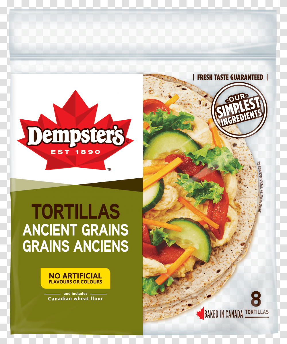 Dempster S Ancient Grains 7 Dempsters Whole Wheat Tortilla Transparent Png