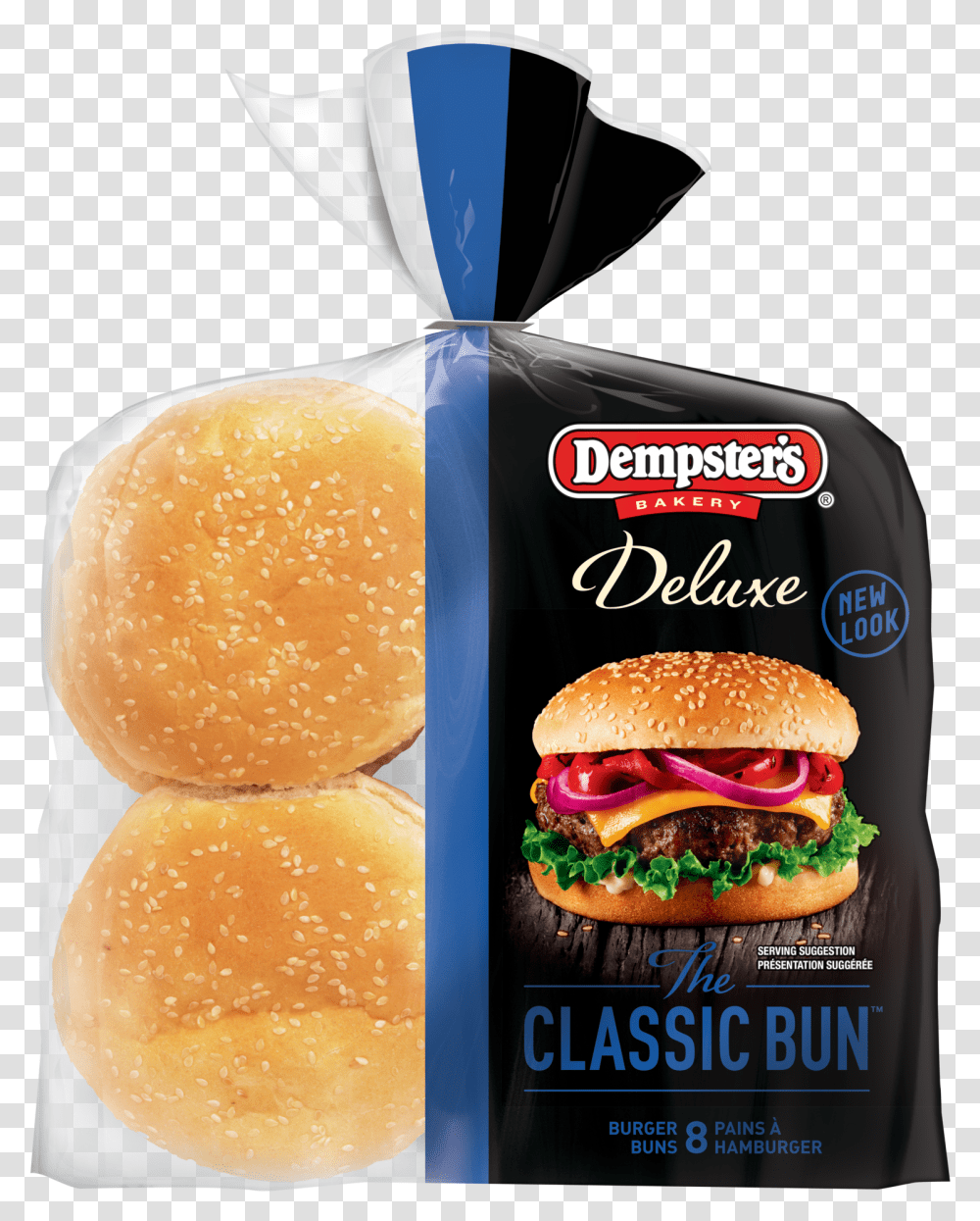 Dempster S Deluxe White Hamburger Buns Dempsters Hot Dog Buns, Food Transparent Png