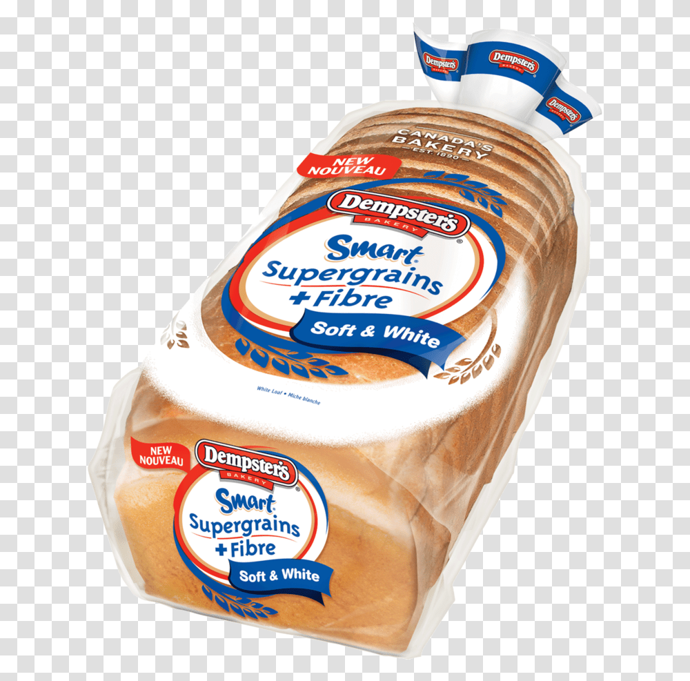 Dempster S Smart Supergrains Fibre White Loaf Ben's Smart Supergrains Fibre Sandwich Bread Wheat, Food, Ketchup, Bottle Transparent Png