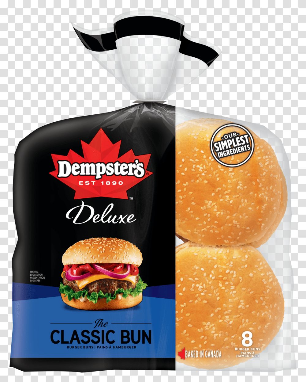 Dempsterquots Deluxe Classic Bun Burger Buns Dempsters Classic Bun, Food, Bread, Advertisement Transparent Png