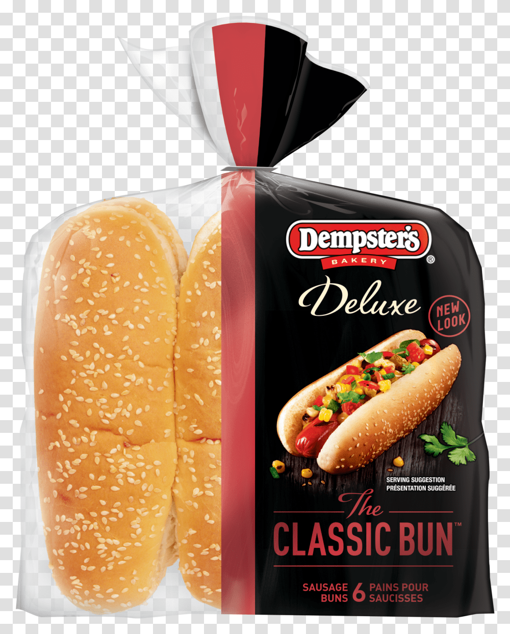 Dempsterquots Deluxe White Sausage Buns Dempsters Hot Dog Buns Transparent Png