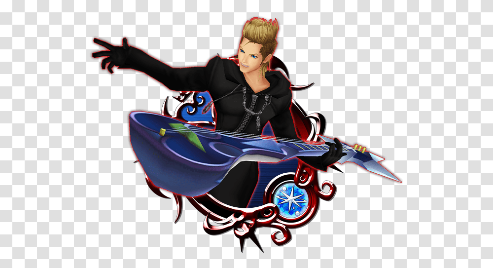 Demyx Khux Stained Glass, Person, Light Transparent Png