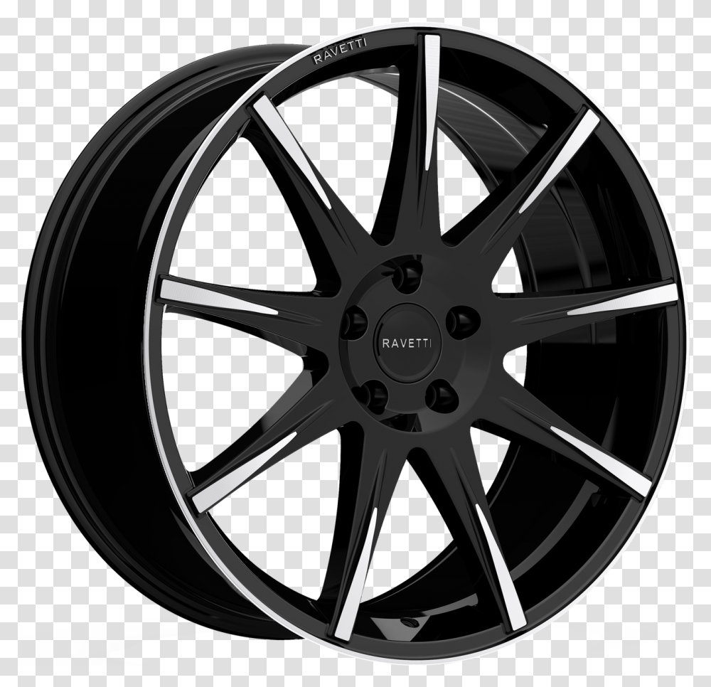 Denali Wheels Black, Machine, Tire, Car Wheel, Spoke Transparent Png