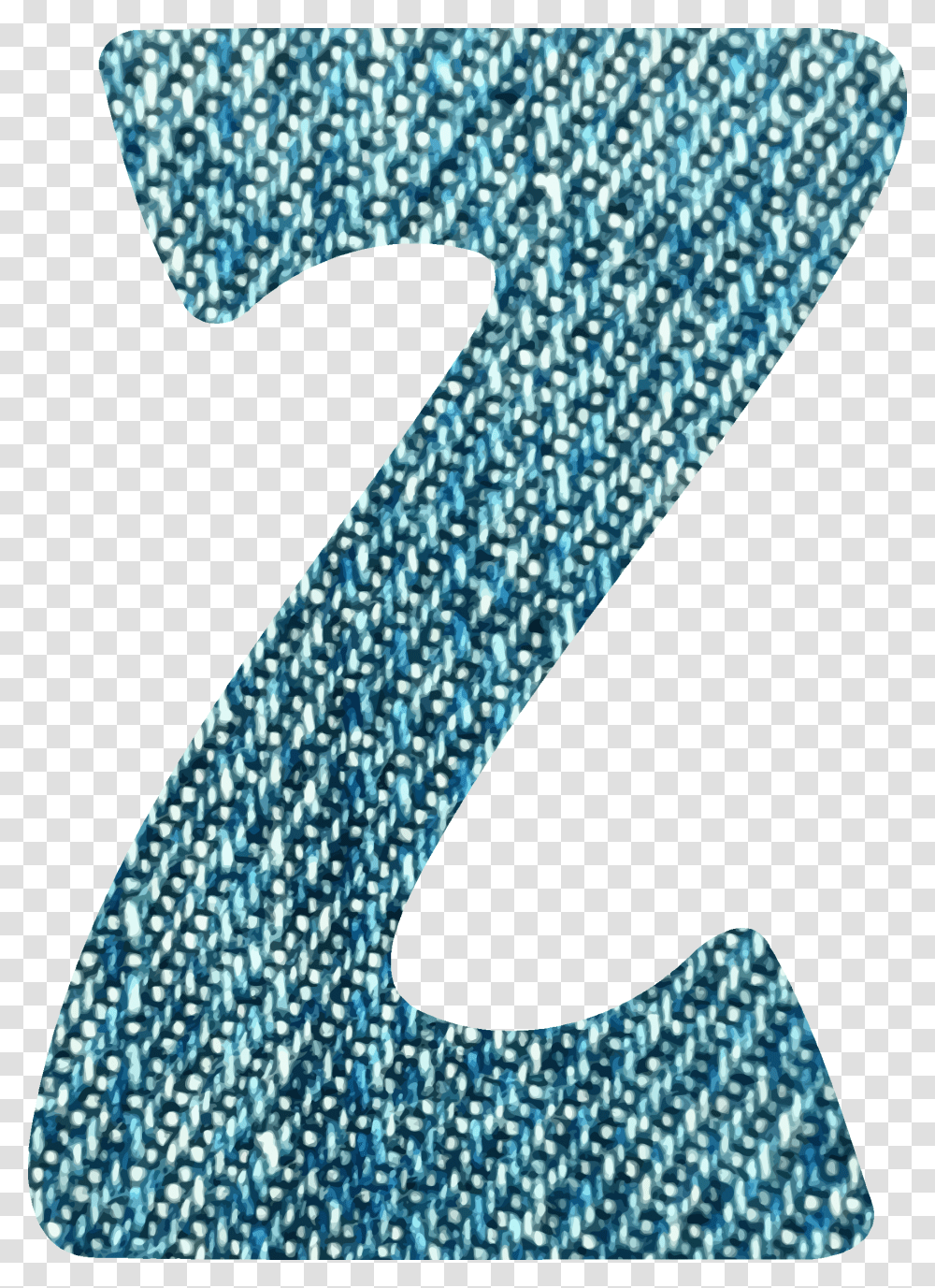 Denim Alphabet Z Icons, Rug, Number Transparent Png