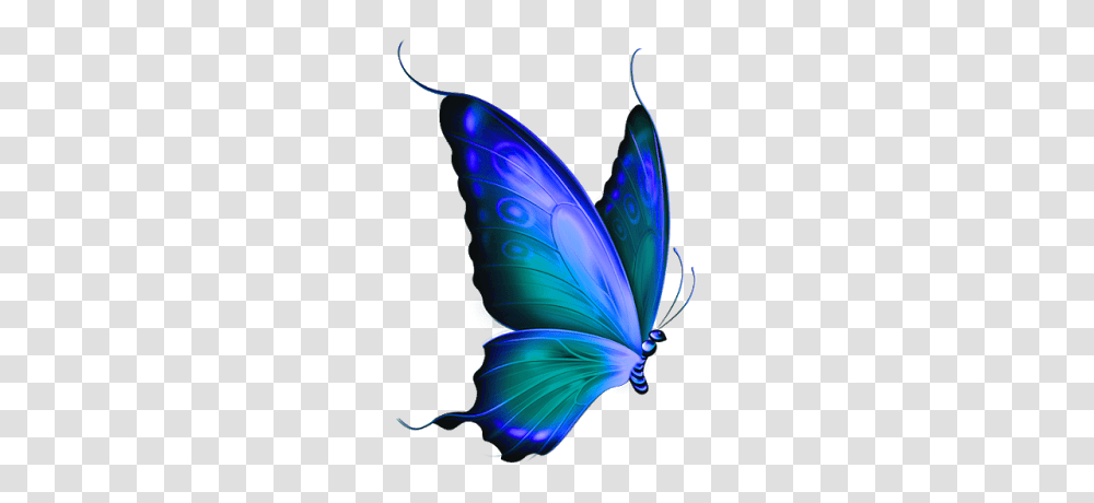 Denim Butterfly Butterfly, Ornament, Pattern, Fractal Transparent Png