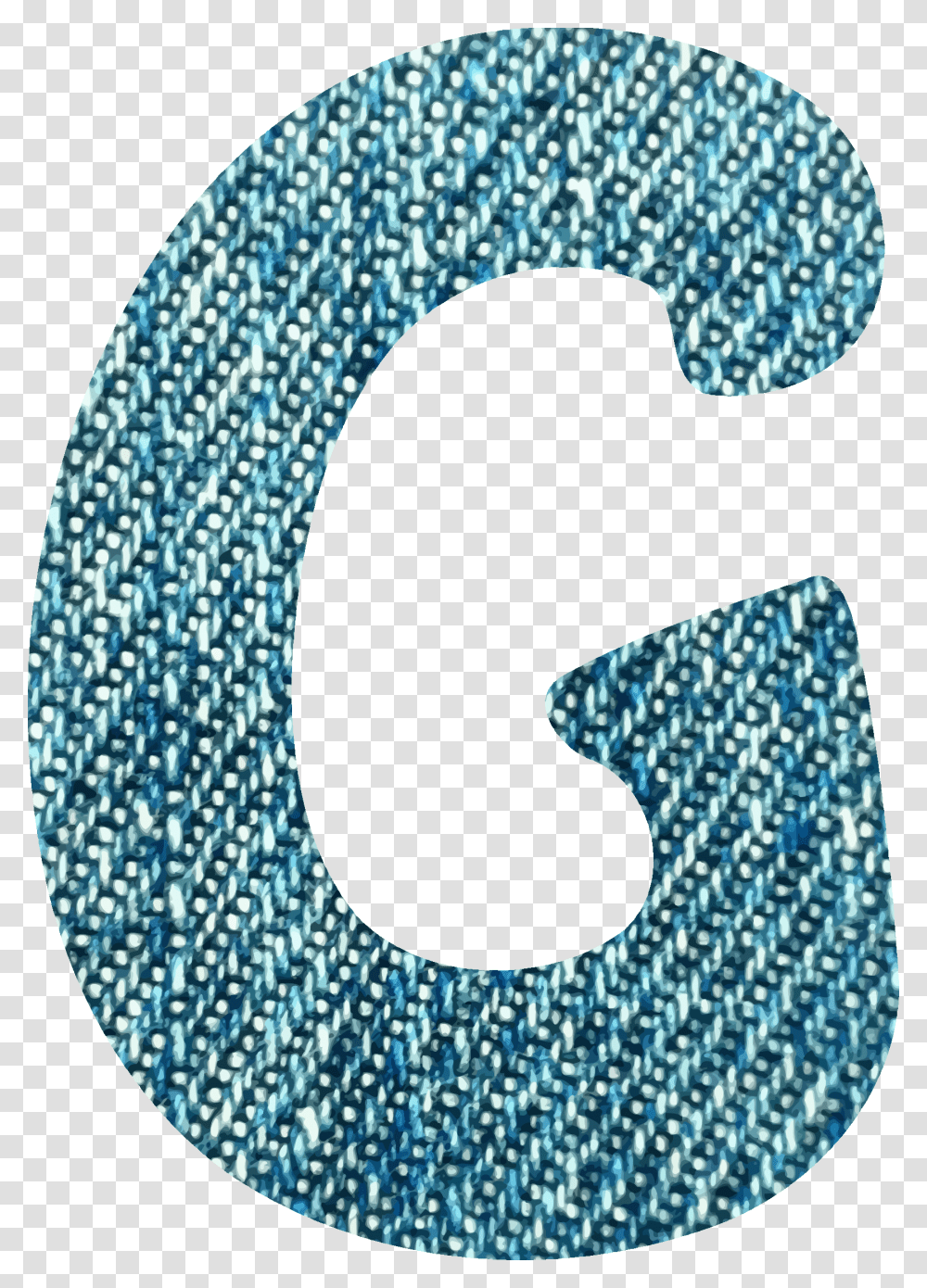 Denim Clip Art De Letra La G, Number, Alphabet Transparent Png