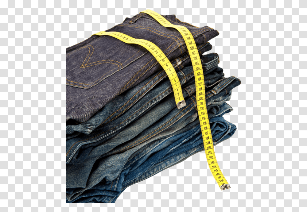 Denim Jeans With Tape Measure, Pants, Apparel, Accessories Transparent Png