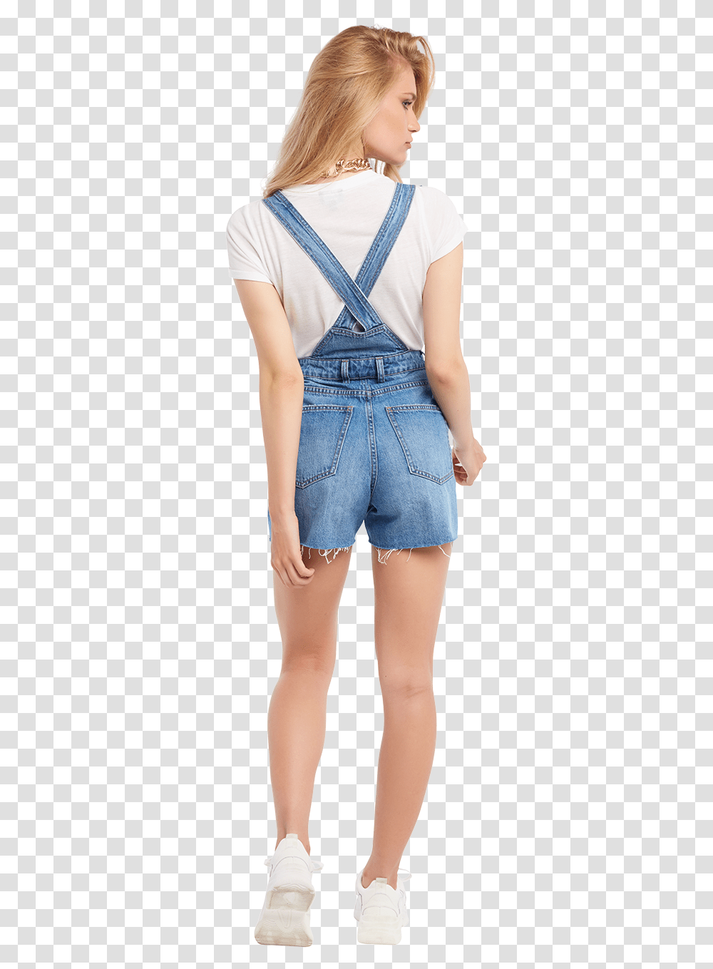 Denim Short Overall In Colour Citadel One Piece Garment, Shorts, Apparel, Person Transparent Png