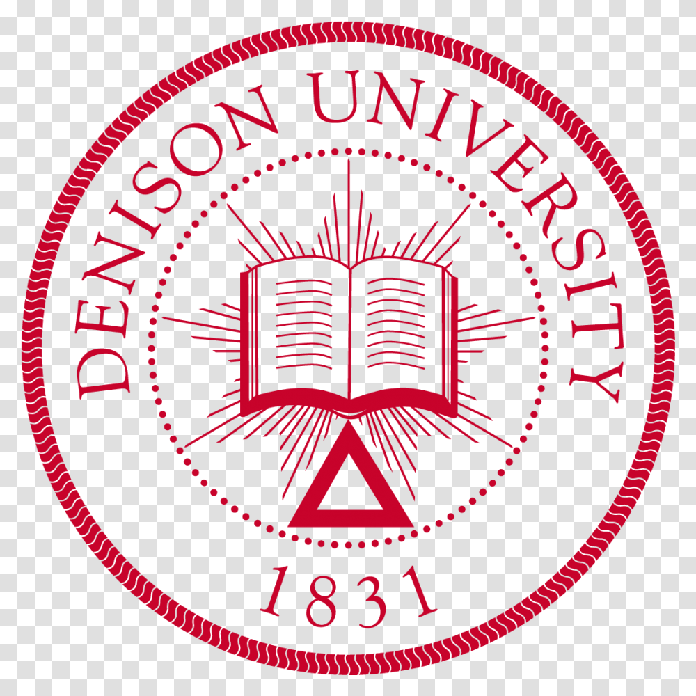 Denison University Seal2 Red Door Church, Logo, Trademark, Poster Transparent Png