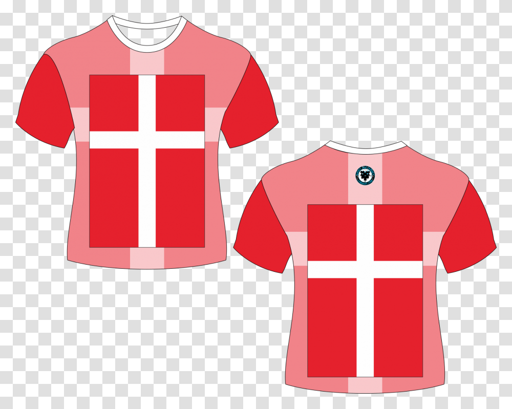 Denmark Country Flag Shirt Active Shirt, Apparel, Back, T-Shirt Transparent Png