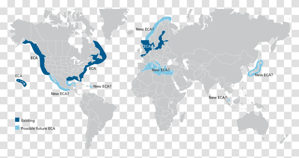 Denmark To Strengthen Control Of Ships Sulphur Emissions Eca Area, Map, Diagram, Plot, Atlas Transparent Png