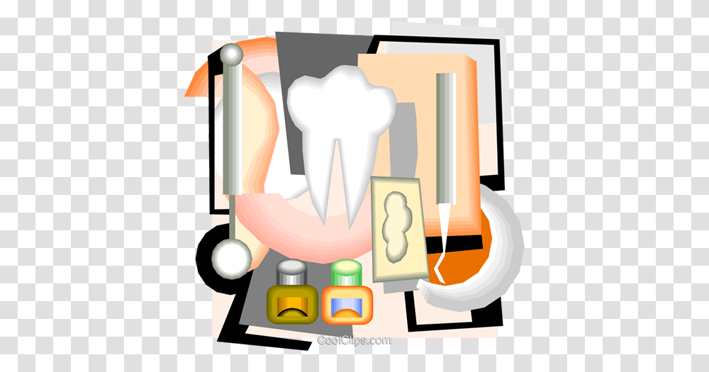 Dental Hygiene In A Neo Modern Montage Royalty Free Vector Clip, Hand, Jaw, Cushion Transparent Png