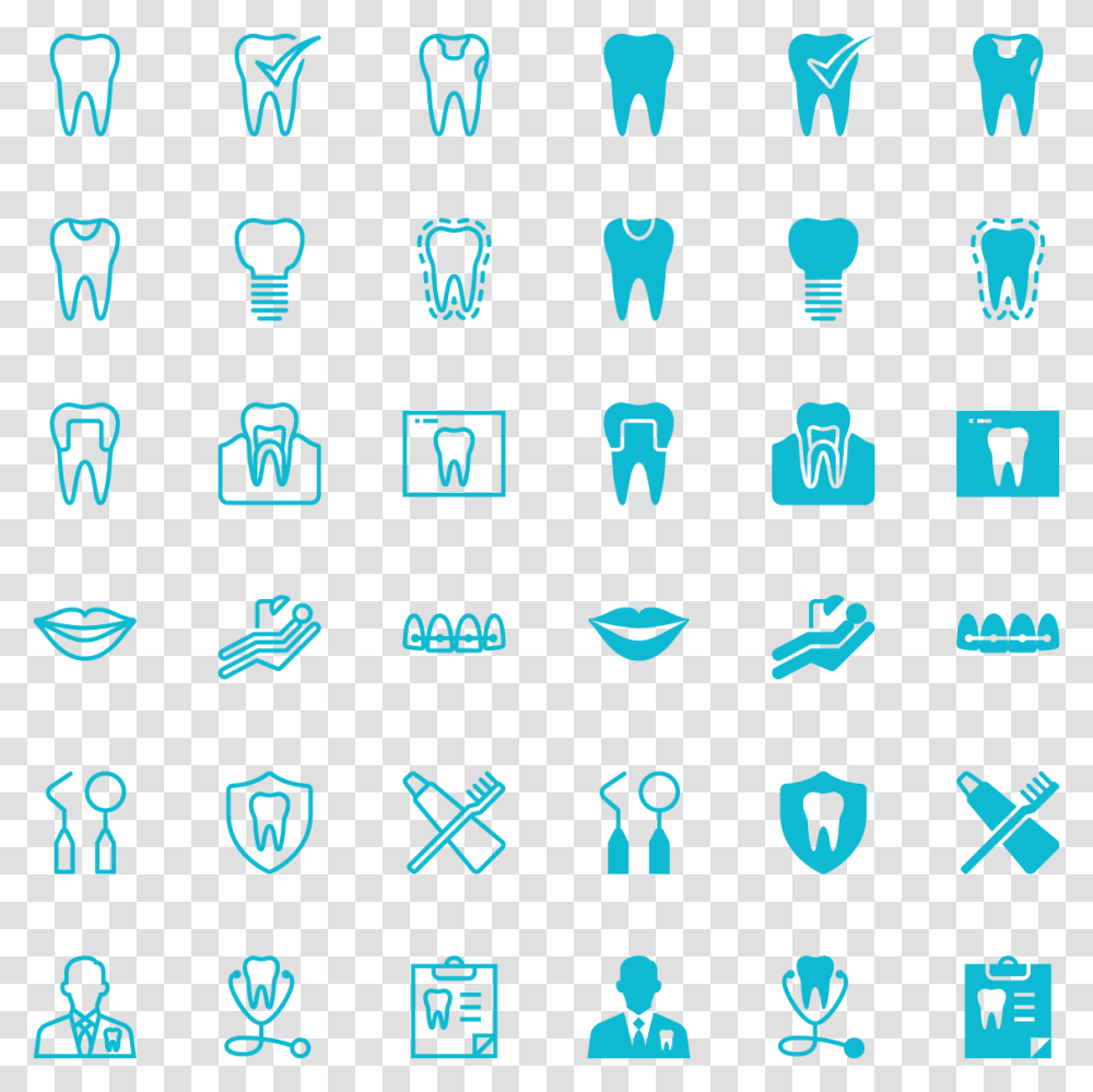 Dental Icons, Alphabet, Number Transparent Png