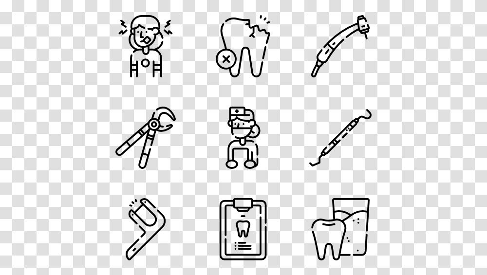 Dentist And Dental Care Lab Icons, Gray, World Of Warcraft Transparent Png