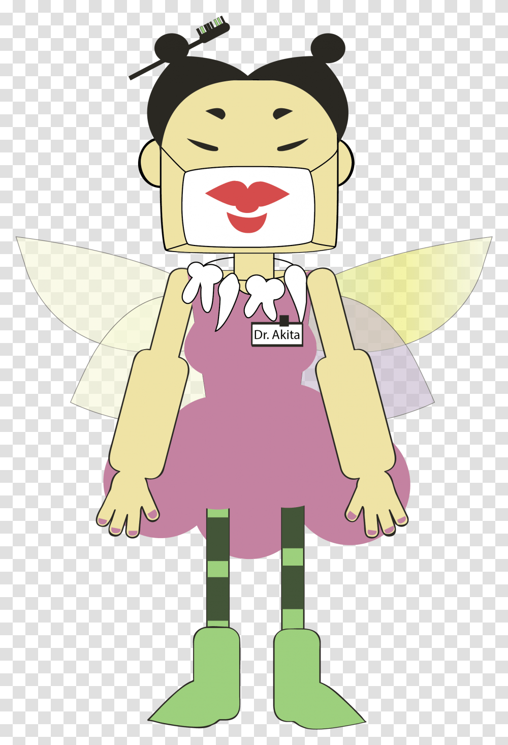 Dentist Character Design Tooth Fairy, Costume, Drawing, Face Transparent Png