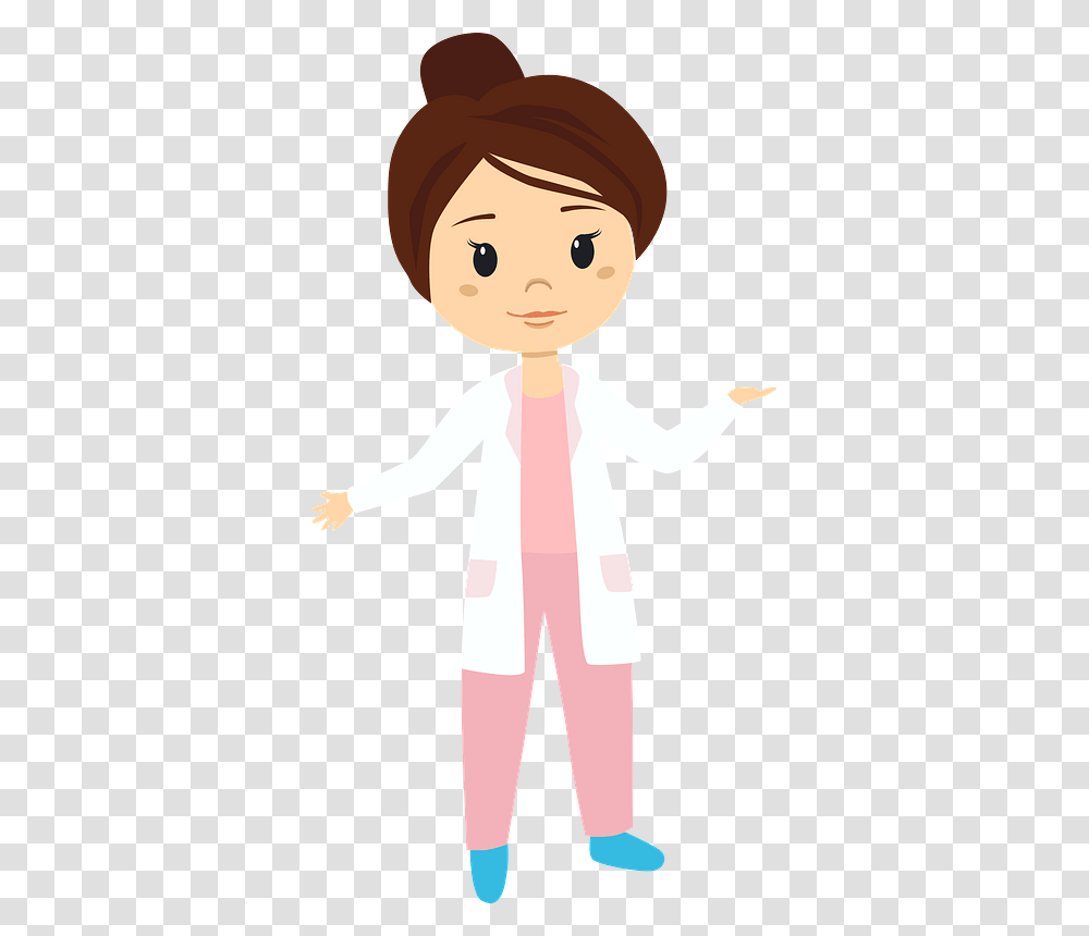 Dentist Clipart Cartoon, Person, Lab Coat, Sleeve Transparent Png
