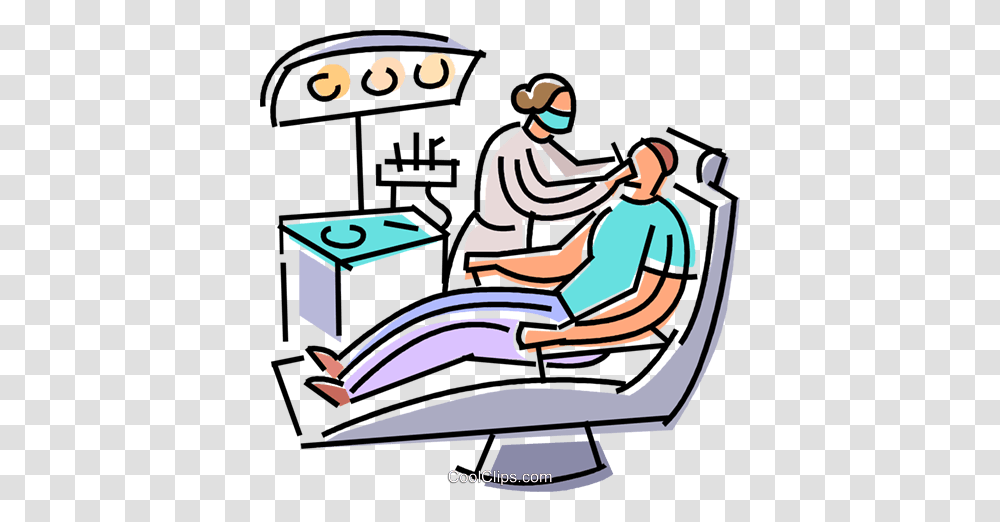 Dentists And Patients Royalty Free Vector Clip Art Illustration, Worker, Sitting, Hairdresser, Washing Transparent Png