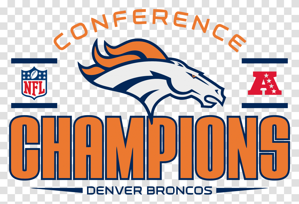 Denver Broncos Afc Champions Logo Afc Champions Logo, Word, Label Transparent Png