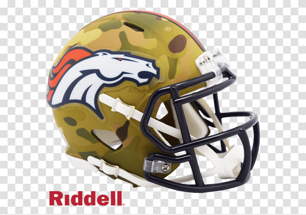 Denver Broncos Camo Mini Speed Riddell Football Helmets Mini, Clothing, Apparel, American Football, Team Sport Transparent Png