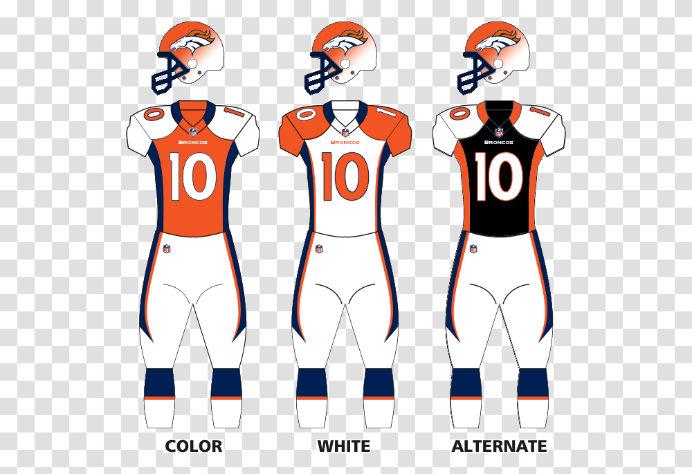 Denver Broncos Concept Uniforms, Helmet, Shirt Transparent Png