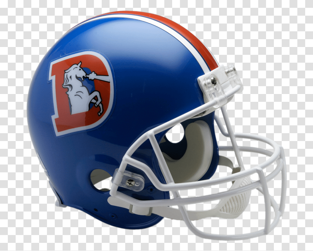Denver Broncos Vsr4 Authentic Throwback Helmet Denver Broncos Helmet, Apparel, Football Helmet, American Football Transparent Png