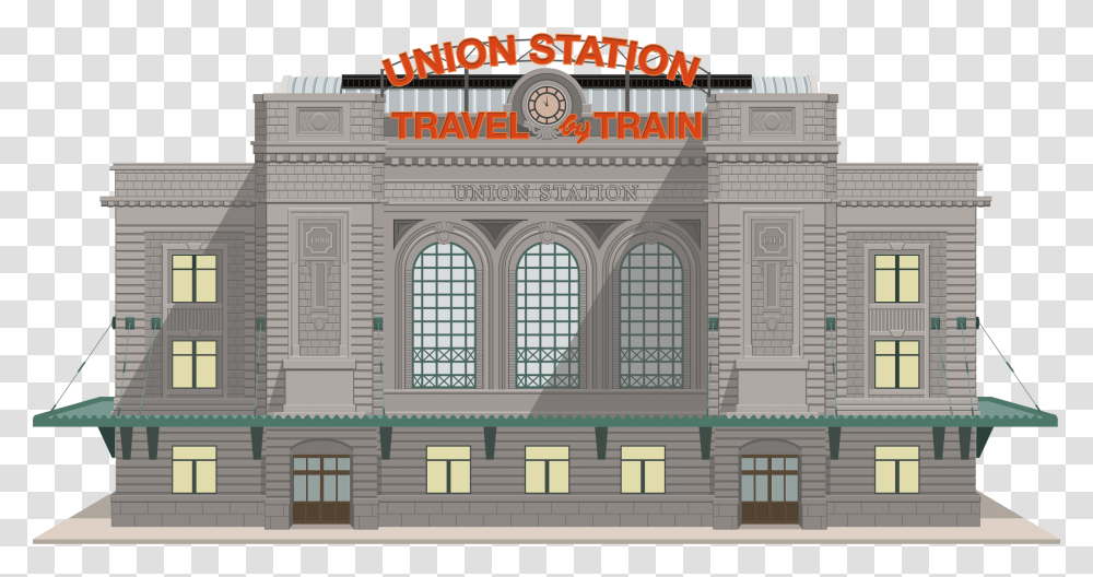 Denver By Notselenagomez Big Denver Union Station Vector, Building, Architecture, Mansion, House Transparent Png