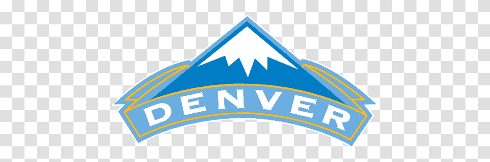 Denver Nuggets Alternate Logo National Basketball Denver Nuggets Mountain Logo, Symbol, Label, Text, Clothing Transparent Png