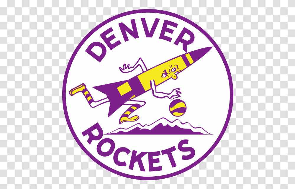 Denver Rockets First Logo, Label, Sticker Transparent Png