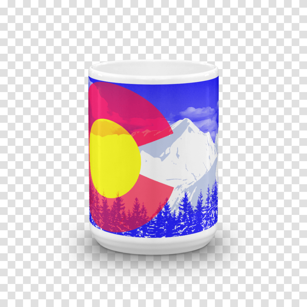 Denver Rocky Mountains Colorado Flag Coffee Mug, Coffee Cup, Tape, Porcelain Transparent Png