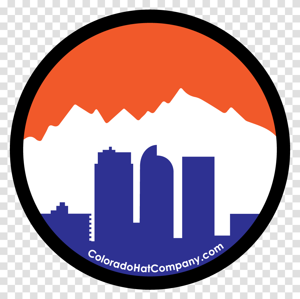 Denver Skyline Sticker Broncos Circle, Text, Label, Symbol, Logo Transparent Png