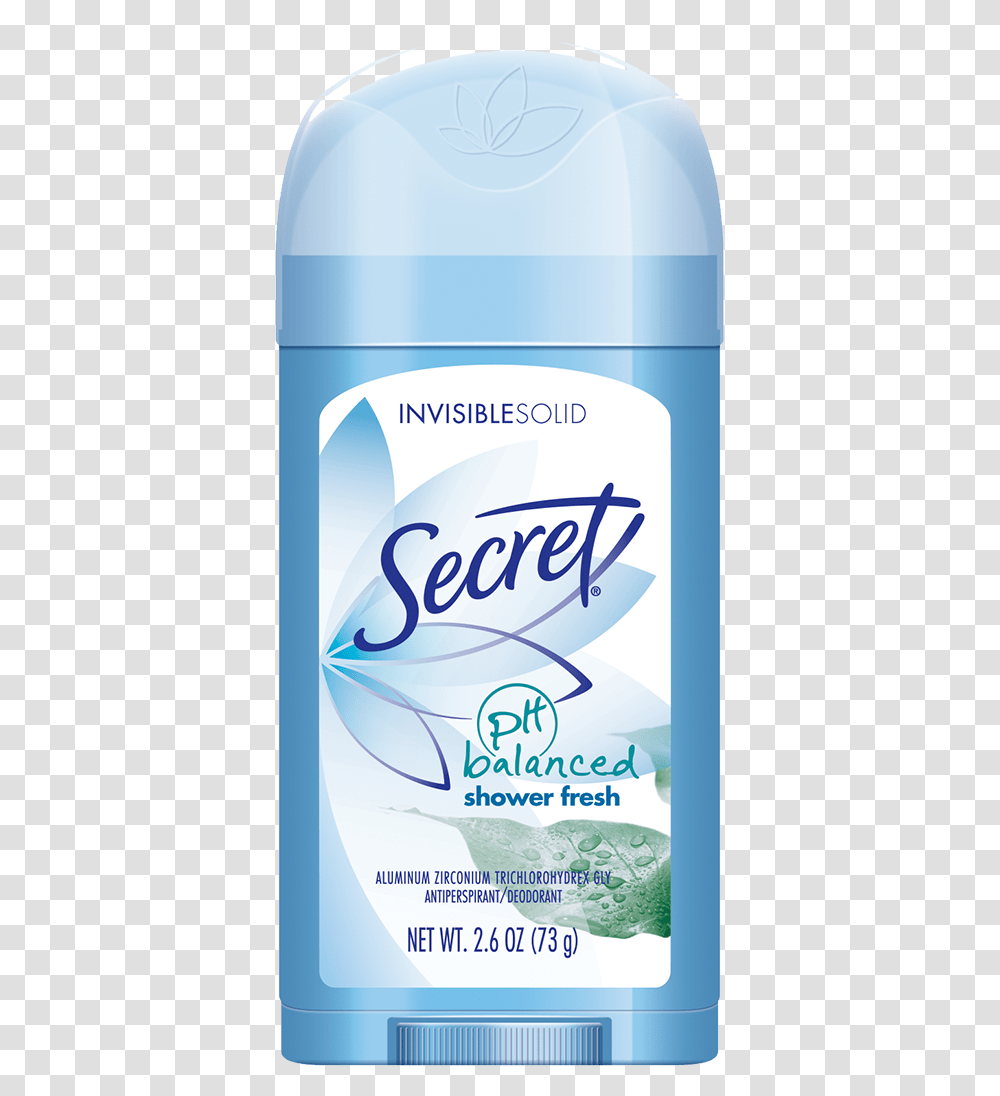 Deodorant Secret Shower Fresh Deodorant, Cosmetics, Paint Container, Tin Transparent Png