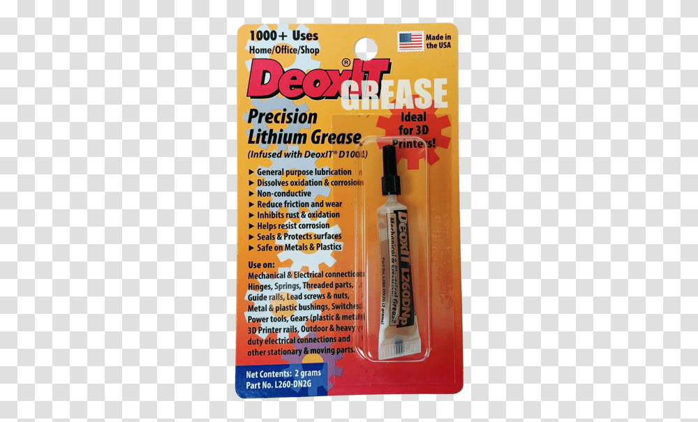 Deoxit L260dnp Precision Lithium Grease Power Tool, Poster, Advertisement, Flyer Transparent Png
