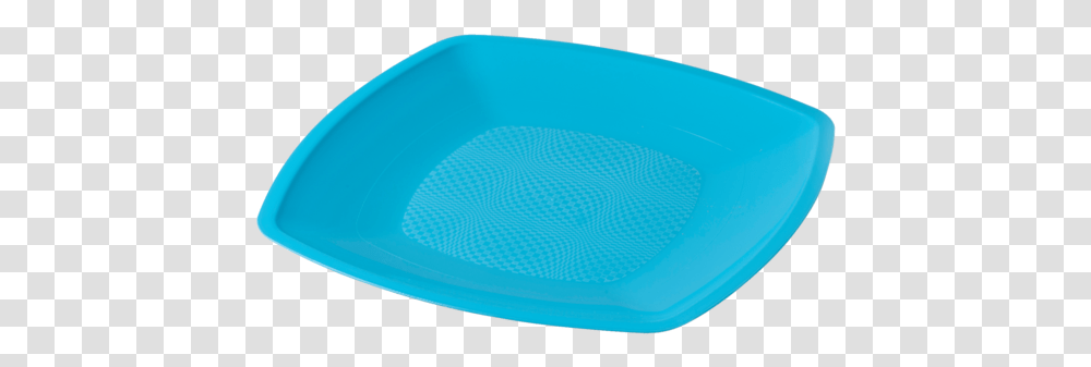 Depa Plate Square Summertime Pp 230x230mm Turquoise, Frisbee, Toy, Plastic Transparent Png