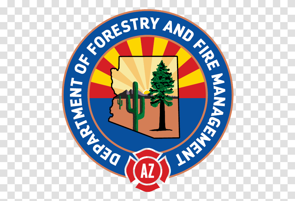 Department Of Forestry And Fire Management Arizona Forestry, Logo, Symbol, Trademark, Tree Transparent Png