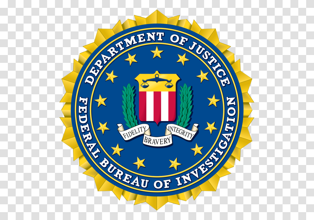 Department Of Justice Fbi, Logo, Trademark, Badge Transparent Png