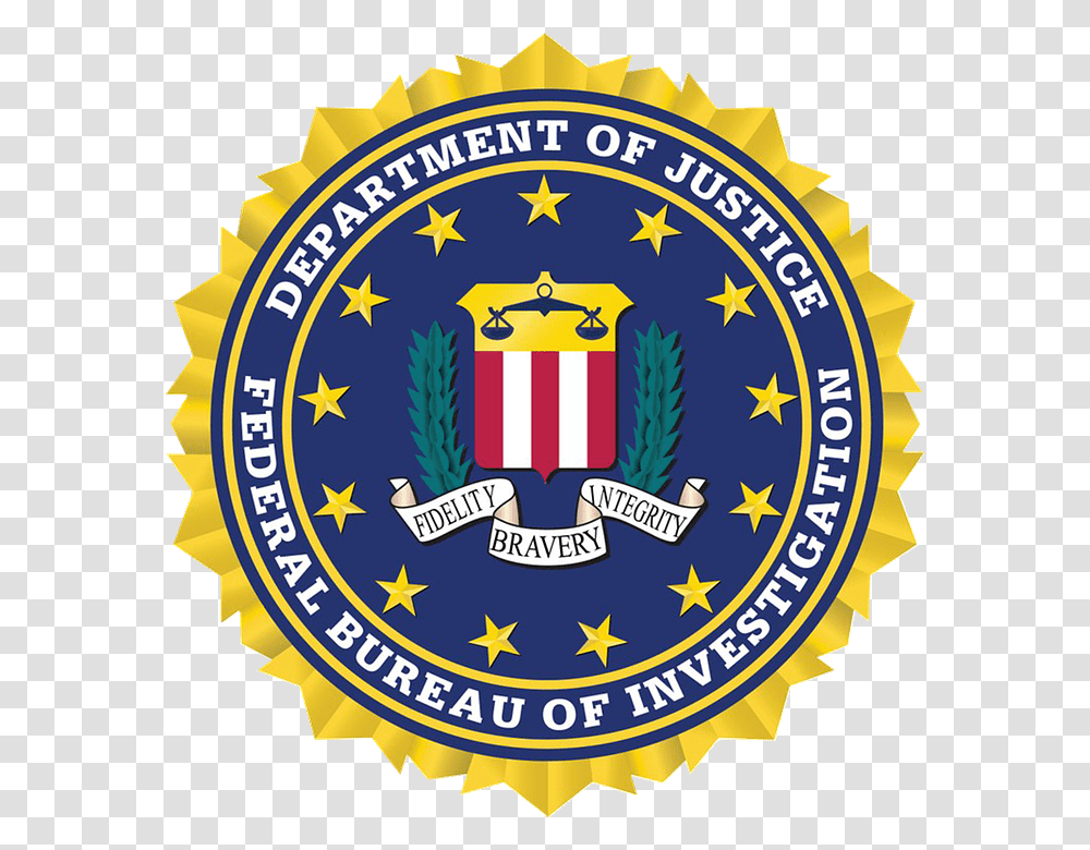 Department Of Justice Fbi, Logo, Trademark, Badge Transparent Png