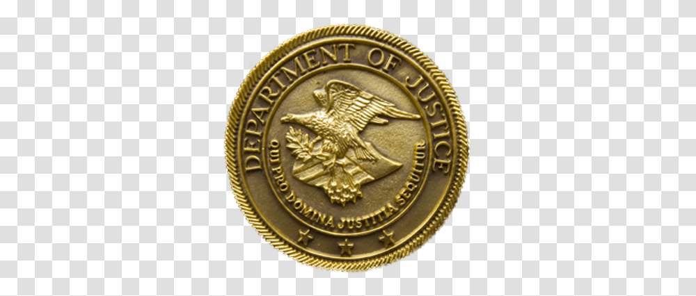 Department Of Justice Logo College Recruiter United States Department Of Justice, Coin, Money, Gold, Bronze Transparent Png