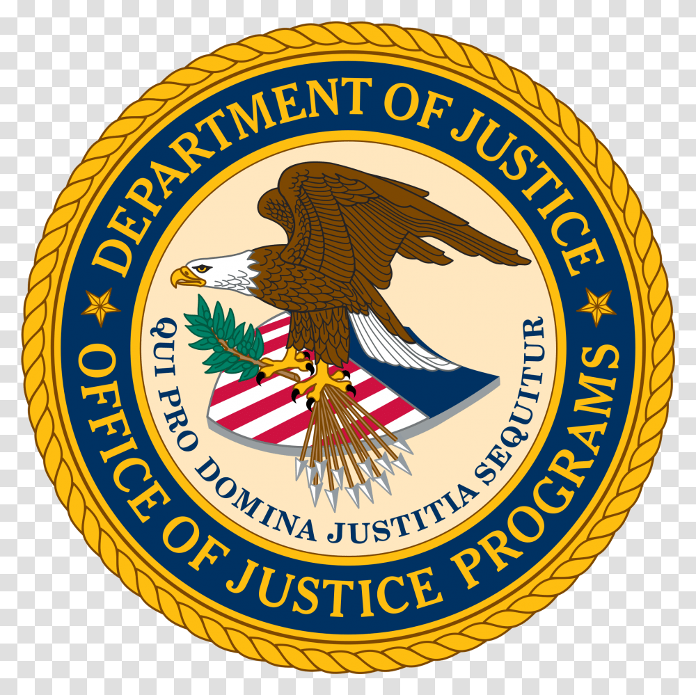 Department Of Justice Logo Office Of Justice Programs, Symbol, Trademark, Emblem, Bird Transparent Png