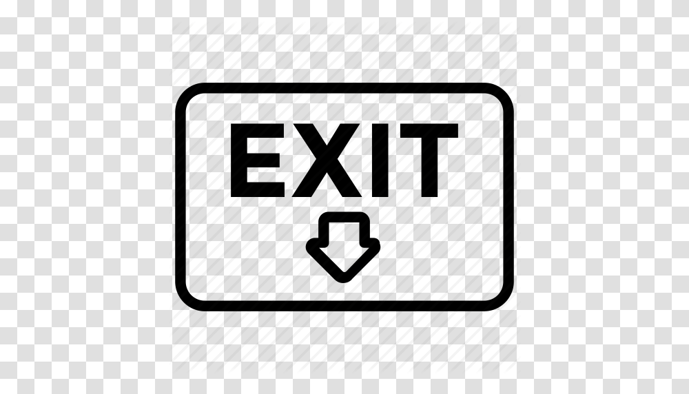 Departure Emergency Exit Exit Exit Sign Leave Icon, Digital Clock Transparent Png
