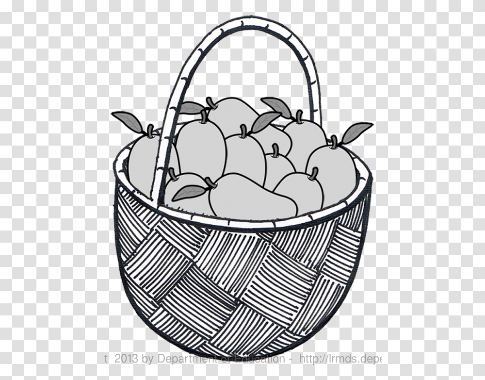 Deped Learning Portal Mango In Basket Clipart, Plant, Fruit, Food, Grapes Transparent Png
