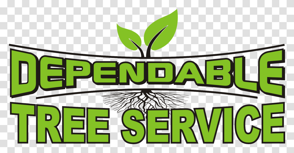 Dependable Tree Service Logo Illustration, Label, Plant Transparent Png