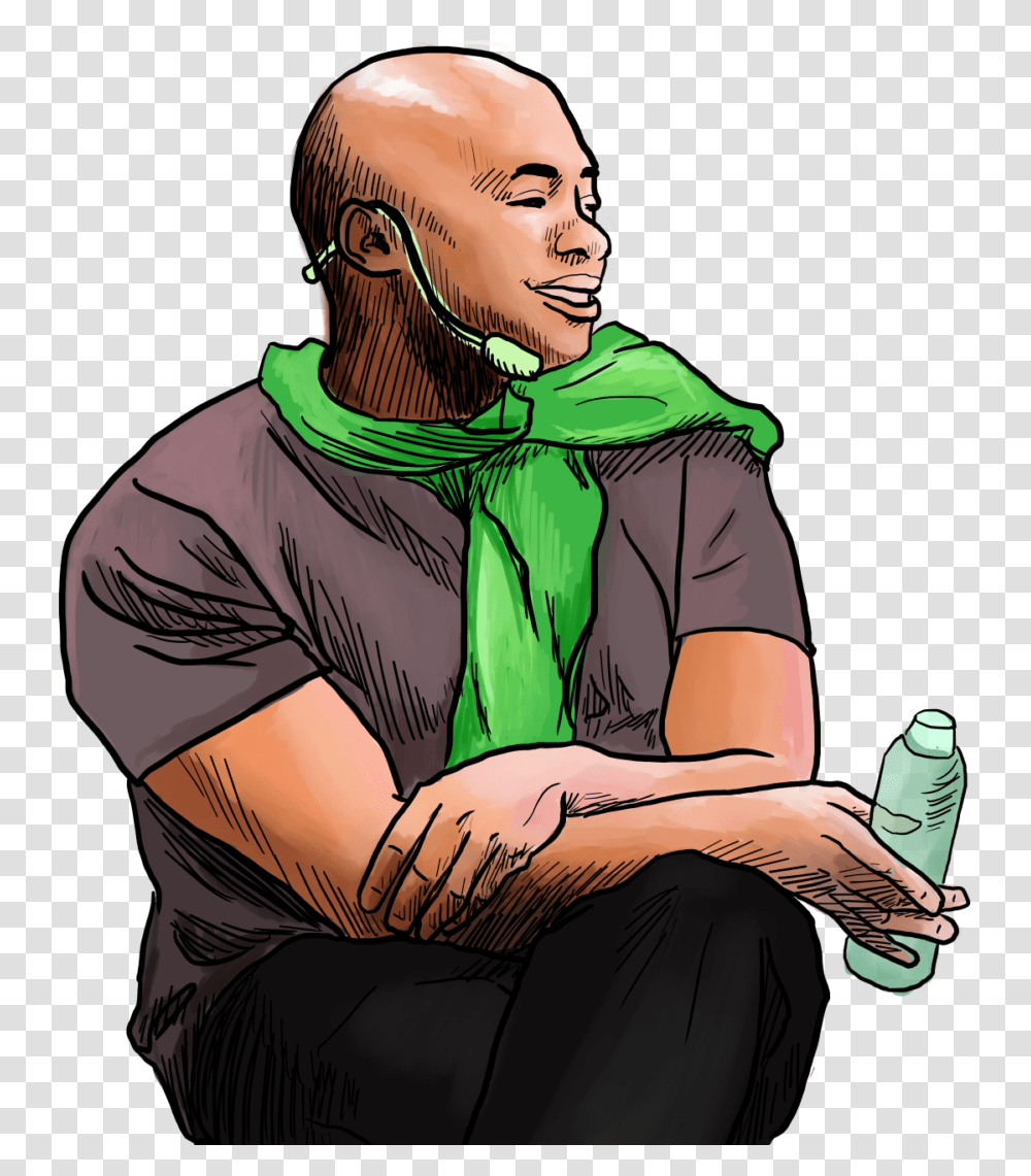 Depiction Of Mykee Fowlin Motivational Speaker At Sitting, Person, Human, Apparel Transparent Png