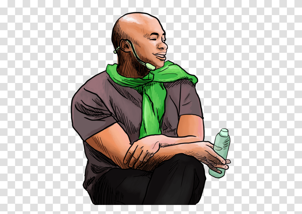 Depiction Of Mykee Fowlin2c Motivational Speaker At Sitting, Person, Human, Apparel Transparent Png