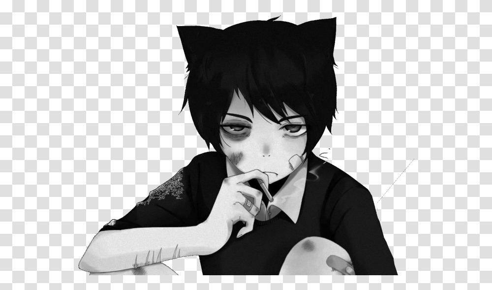 Depressed Sad Anime Boy Sad Anime Boy, Person, Human, Manga, Comics Transparent Png