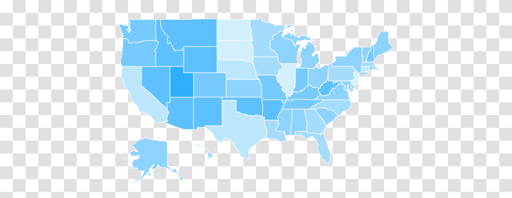 Depression By State Common Core States 2019, Nature, Outdoors, Sea, Water Transparent Png