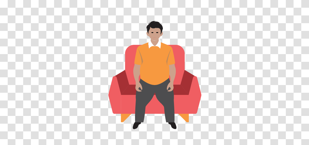 Depression Clipart Sedentary, Sitting, Person, Human, Standing Transparent Png