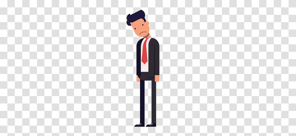 Depression, Costume, Boy, Standing, Waiter Transparent Png